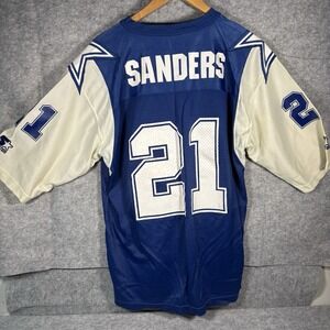 Vintage 1995 Deion Sanders Dallas Cowboys Starter Jersey Size 48 L NFL